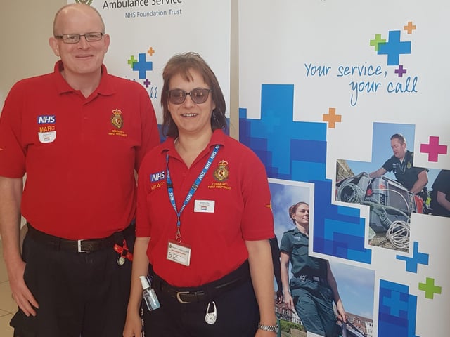 Marc Harrold and Hilary Humphrey, Horsham Community First Responders