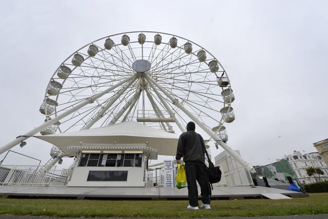 The Big Wheel on Western Lawns, Eastbourne (Photo by Jon Rigby) Worthing and Littlehampton also have big wheels this summer