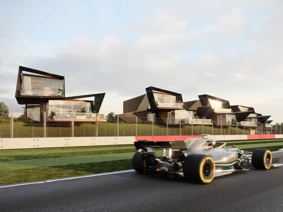 Escapade Silverstone features 60 residences with trackside views of Silverstone Circuit. Photo: Escapade Living