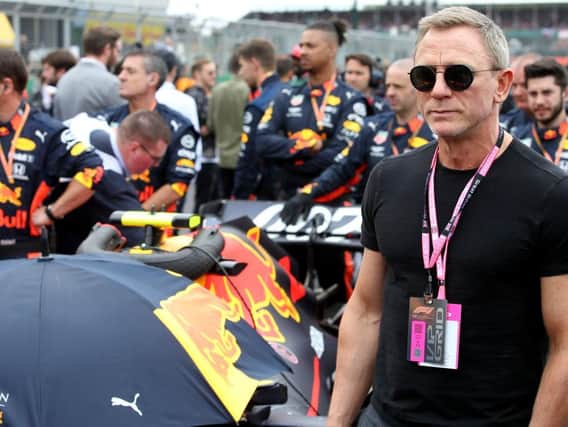 James Bond actor Daniel Craig joined the Red Bull team at Silverstone last year. Photo: Getty Images