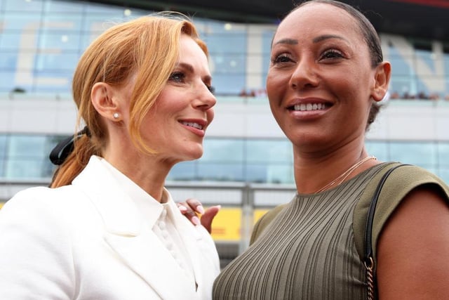 Spice Girls pals Mel B and Geri Halliwell  now Geri Horner after she wed the Red Bull Racing boss Christian in 2015. Photo: Getty Images