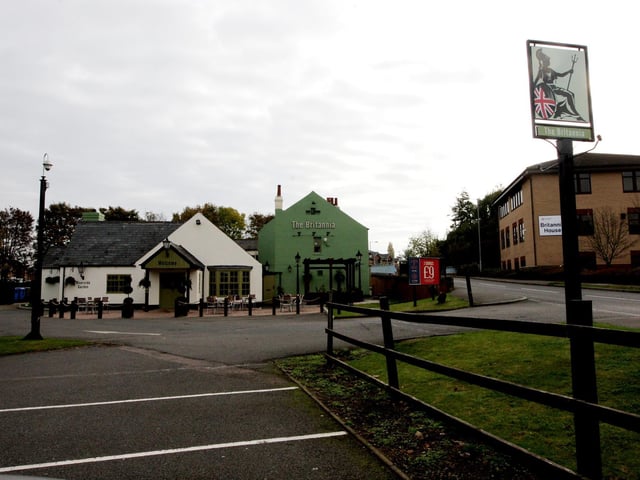The Britannia has a lovely garden by the water (pictured in 2012)