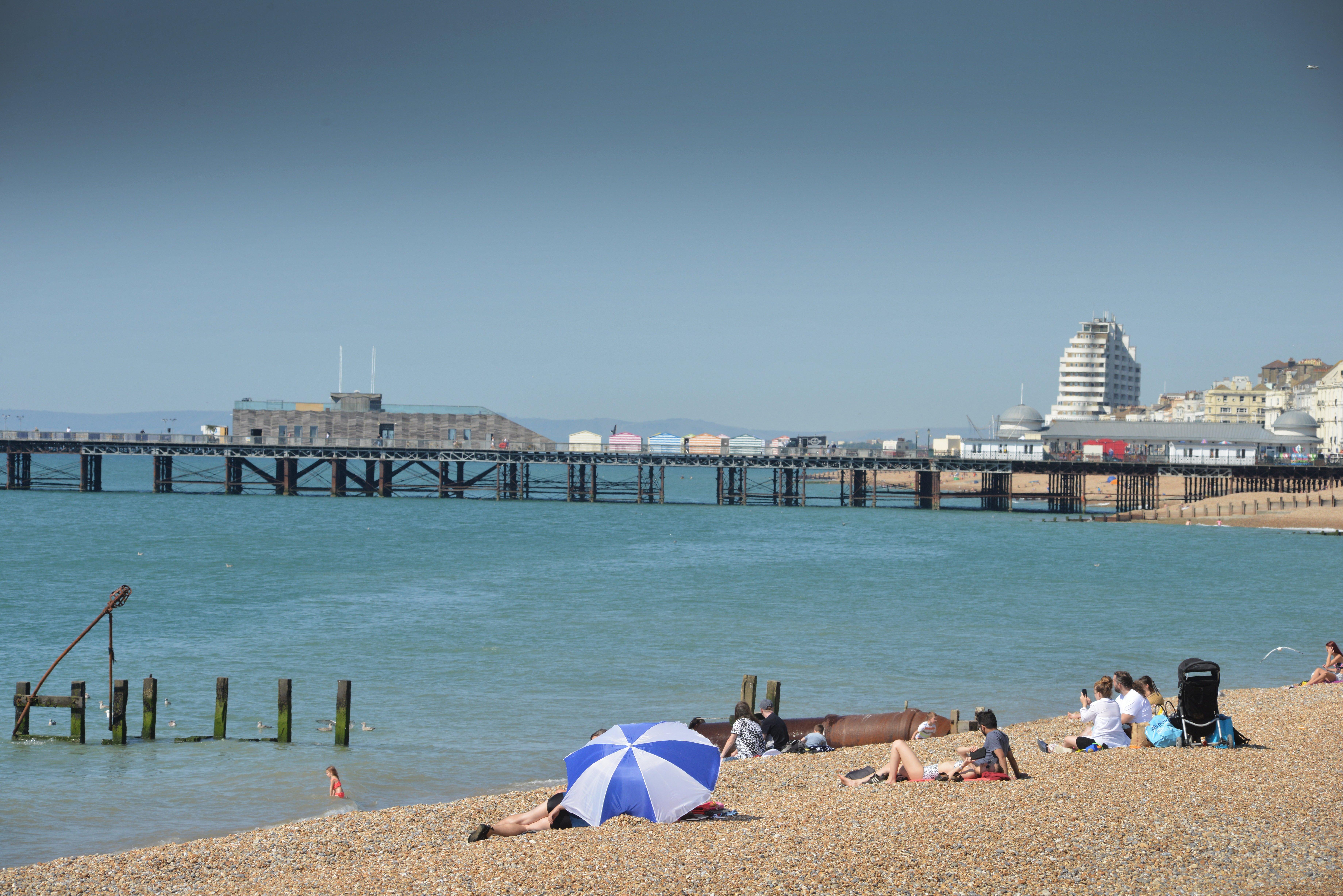 Hastings beach, 31/7/20 SUS-200731-112558001