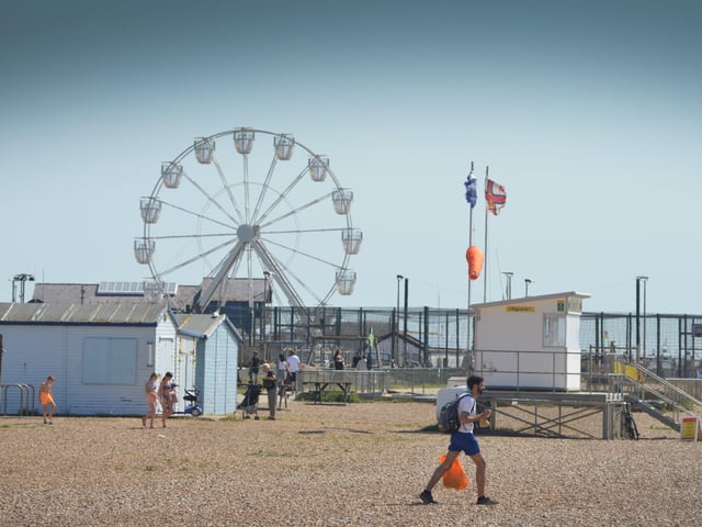 Hastings beach, 31/7/20 SUS-200731-112611001