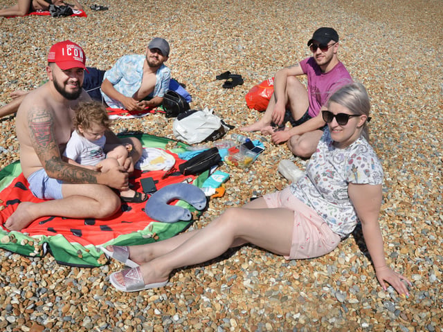 Hastings beach, 31/7/20 SUS-200731-112424001