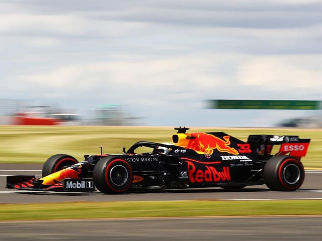Max Verstappen's Red Bull was third fastest but more than a second slower than pole-sitter Hamilton in 1:25.325