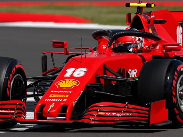 Charles Leclerc was the quickest Ferrari, qualifying on the second row of the grid in 1:25.427