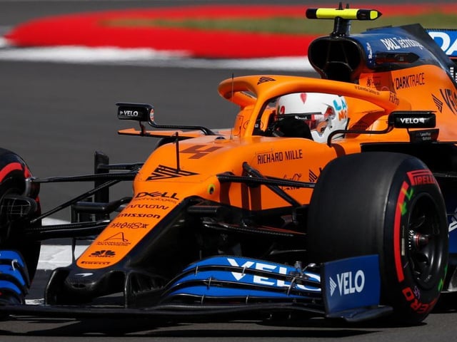 LandoNorris steered his Mclaren on to the third row of the grid with a time of 1:25.782