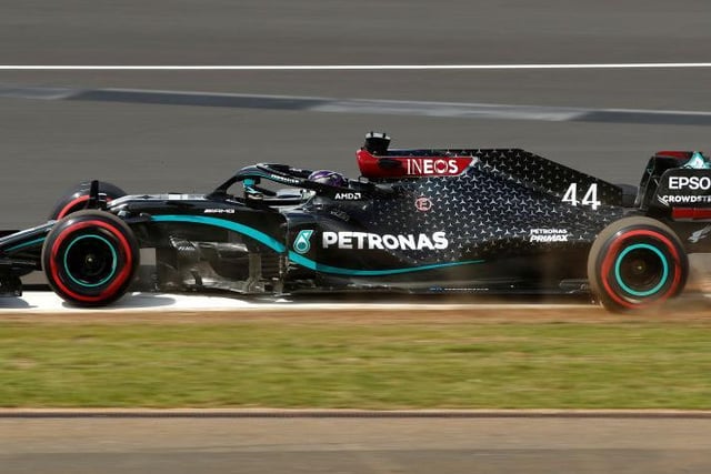 Hamilton recovered from a spin early in qualifying to post the fastest time at Silverstone