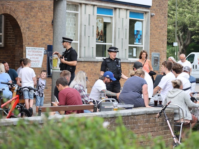 Sussex Police day of action in Worthing, Shoreham and Southwick. Picture: Eddie Mitchell SUS-200108-123145001