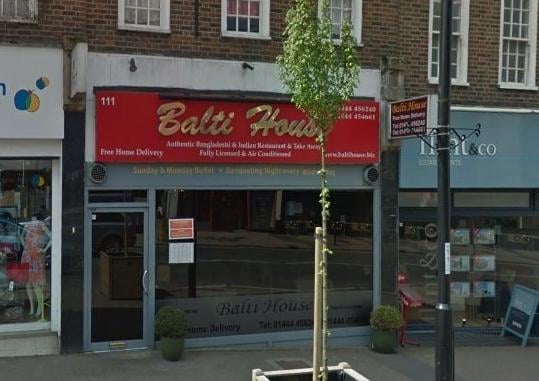 Balti House in South Road, Haywards Heath. Picture: Google Street View