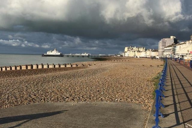 Colin Houghton took this shot of stormy skies east of Eastbourne Pier with an iPhone. "I was pleased with this early morning shot of heavy weather brewing behind the pier. Happy for you to publish it!" he said. SUS-200508-115715001