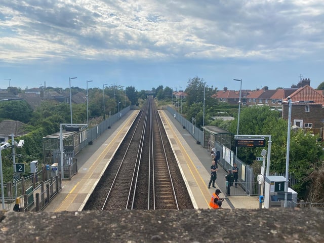 The scene of the search