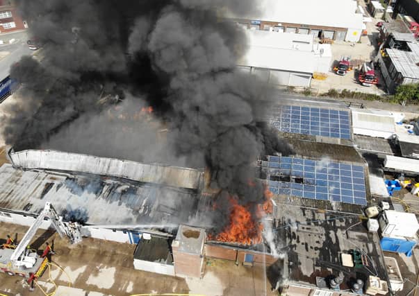 EAST SUSSEX FIRE AND RESCUE WAREHOUSE FIRE NEWHAVEN 8-8-20 SUS-200808-174938001