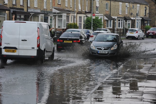 Heavy rain brought flash floods in Peterborough on Thursday