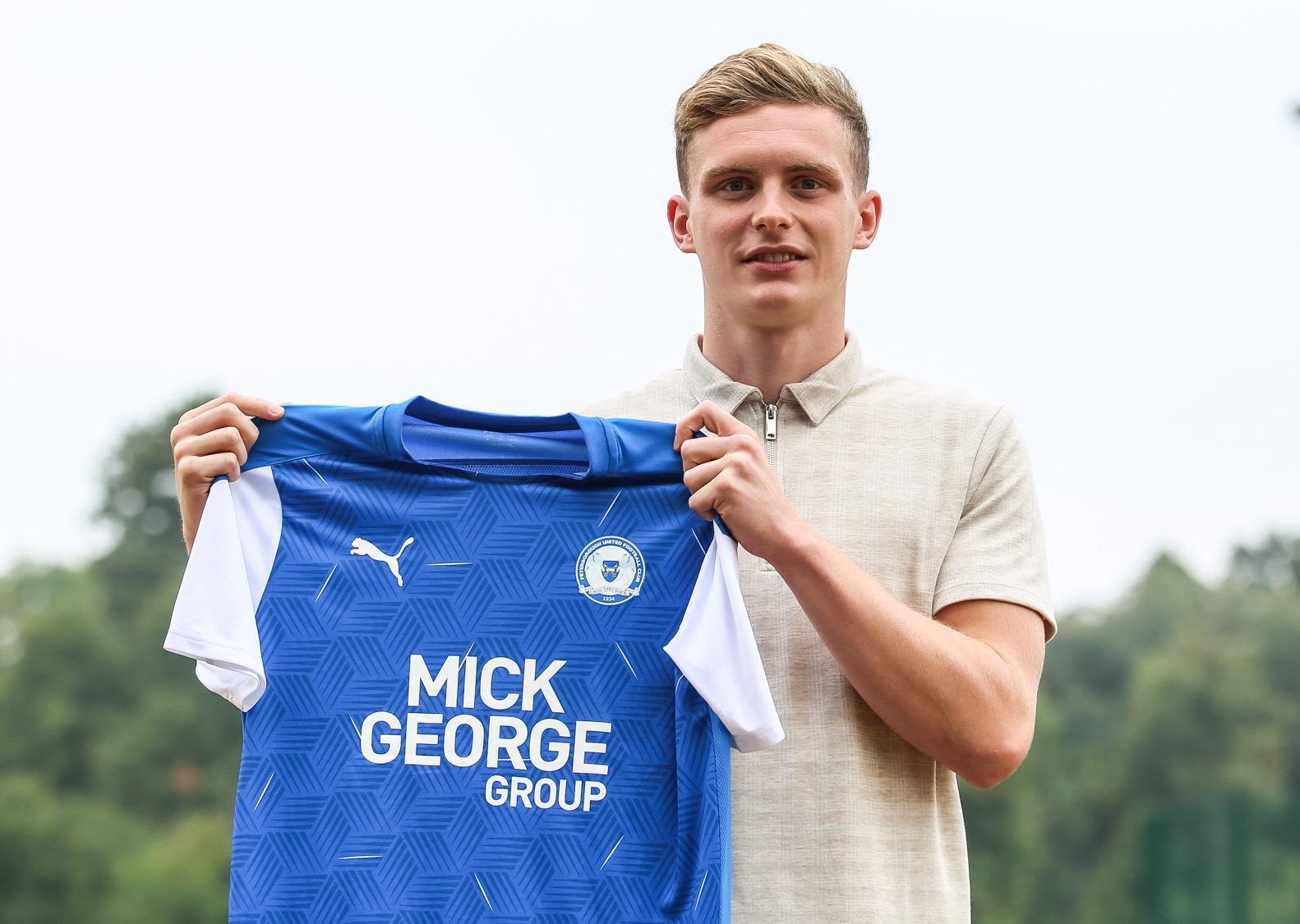 New Posh signing Ethan Hamilton.