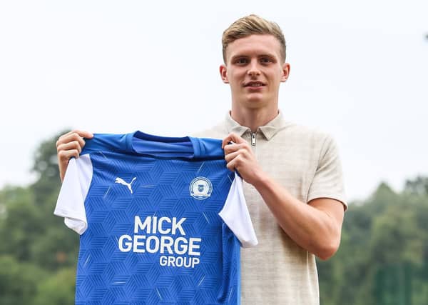 New Posh signing Ethan Hamilton.