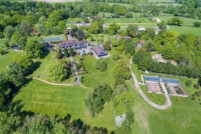 The property has 23 acres of land, swimming pool and outbuildings.