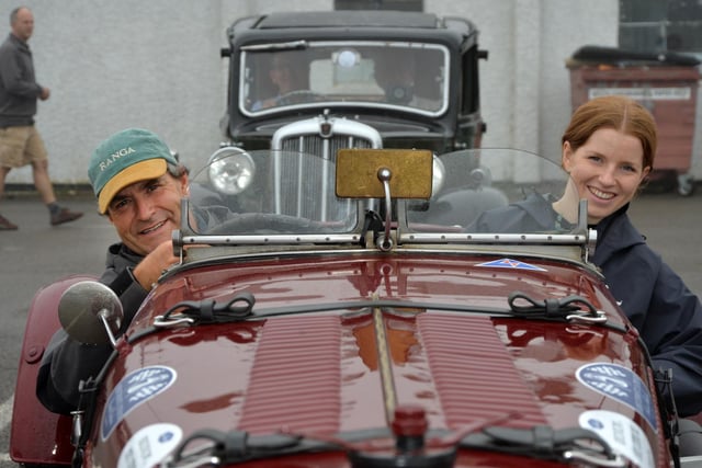 John and Annabele Briggs with their 1934 LM15.