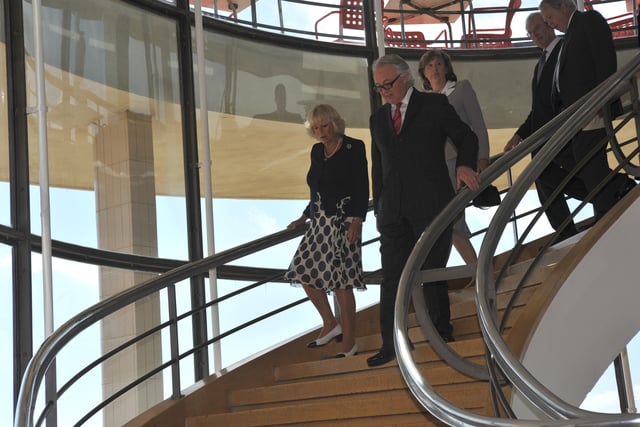 The Duchess of Cornwall visits the De La Warr Pavilion, Bexhill, in September 2010 to celebrate its 75th anniversary