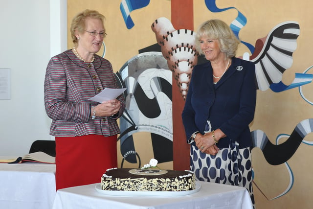 The Duchess of Cornwall visits the De La Warr Pavilion, Bexhill, in September 2010 to celebrate its 75th anniversary