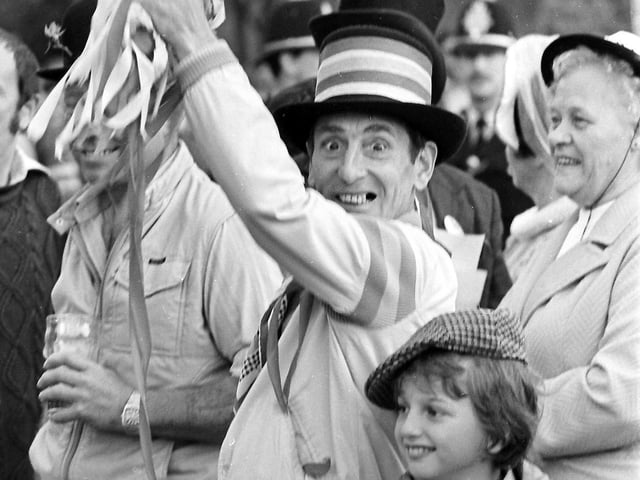 An enthusiastic onlooker at the Pole Fair