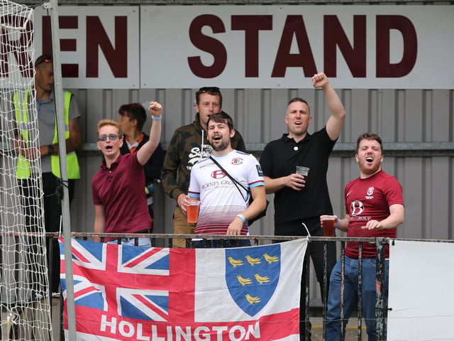 Hastings take on Folkestone and the fans are back at The Pilot Field / Picture: Scott White