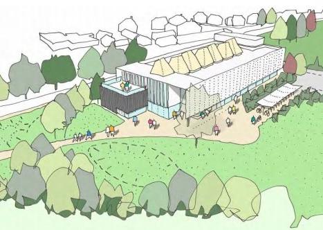 An artist's impression of the new ARU Peterborough campus