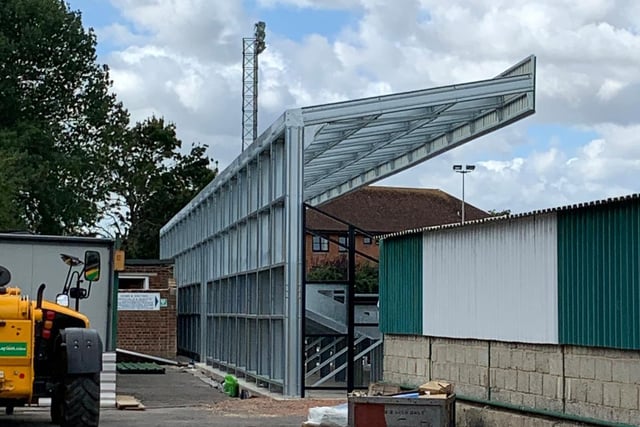 The new stand is taking shape fast / Picture: Rob Garforth