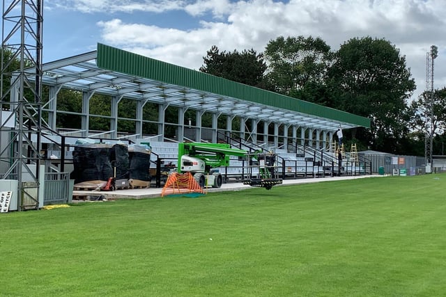 The new stand is taking shape fast / Picture: Rob Garforth