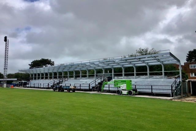 The new stand is taking shape fast / Picture: Martin Denyer