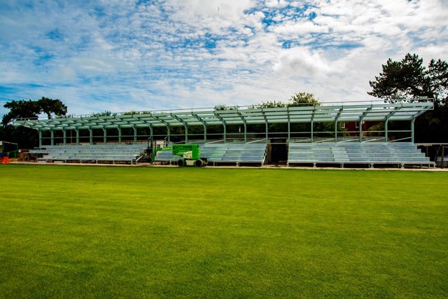The new stand is taking shape fast / Picture: Tommy McMillan