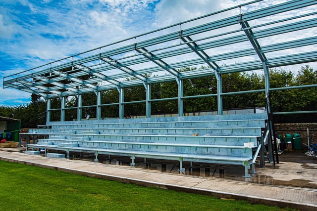 The new stand is taking shape fast / Picture: Tommy McMillan