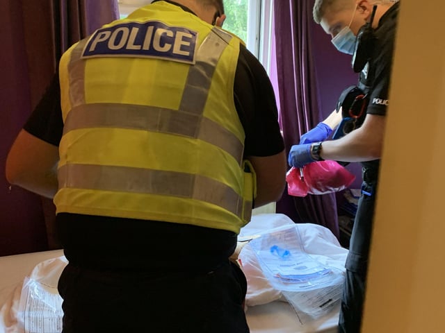 Two men were arrested