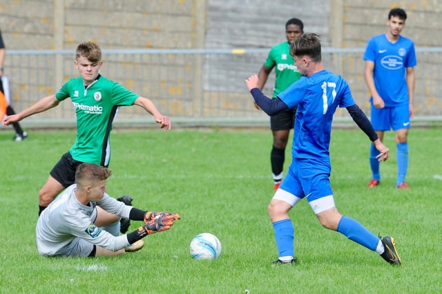 Shoreham take on Burgess Hill in a pre-season friendly at Middle Road / Pictures: Stephen Goodger