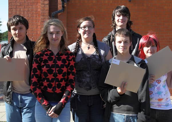 GCSE results days at St Clement's College, Skegness, 10 years ago.