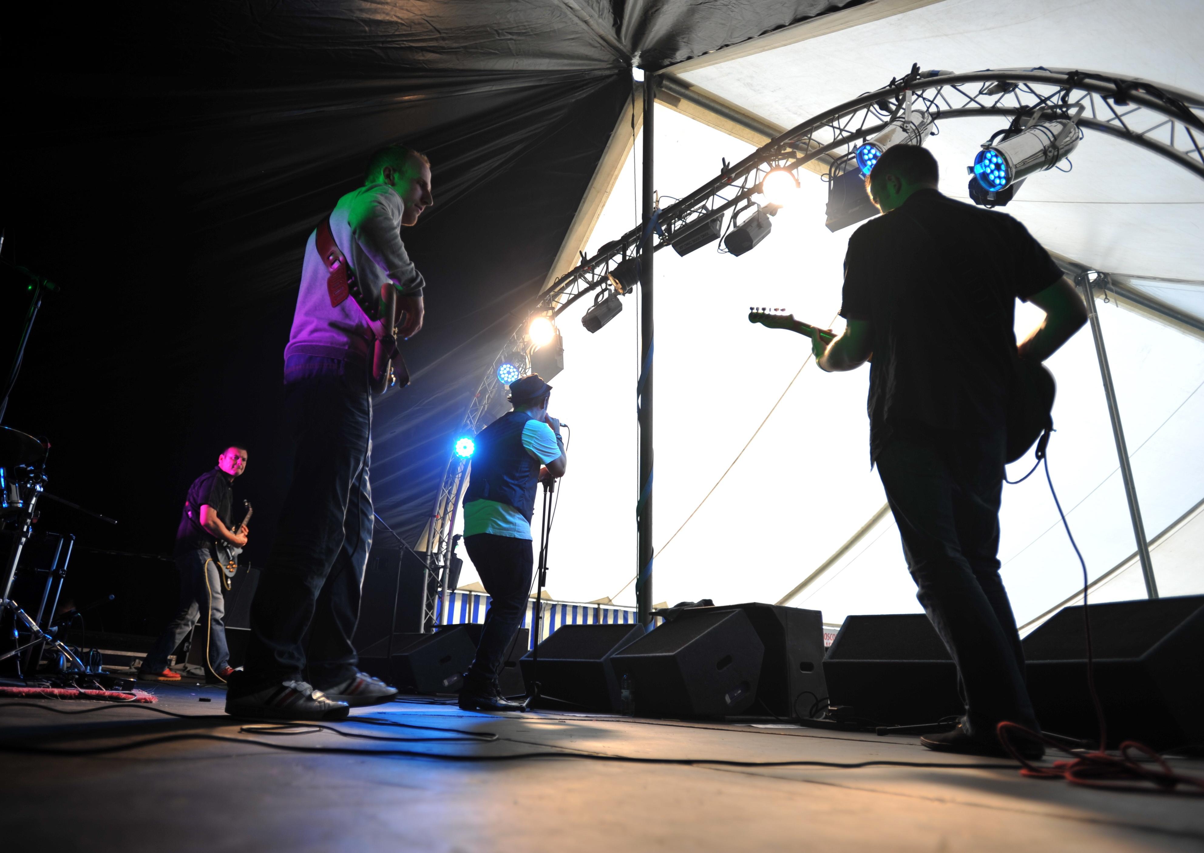 Bullet Tooth on stage during the Fake Festival in Boston in 2010.