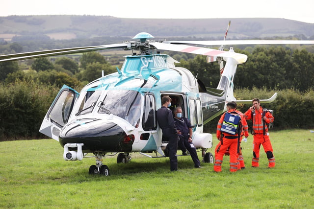 Emergency services rescue man trapped under tree near Pulborough – in ...