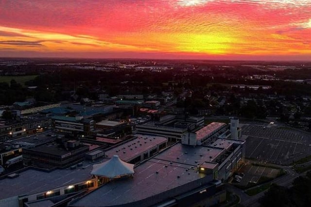 Kenneth Moore caught this stunning sunrise over Corby town centre
