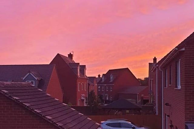 A beautiful sky over Desborough captured by Kat Croker