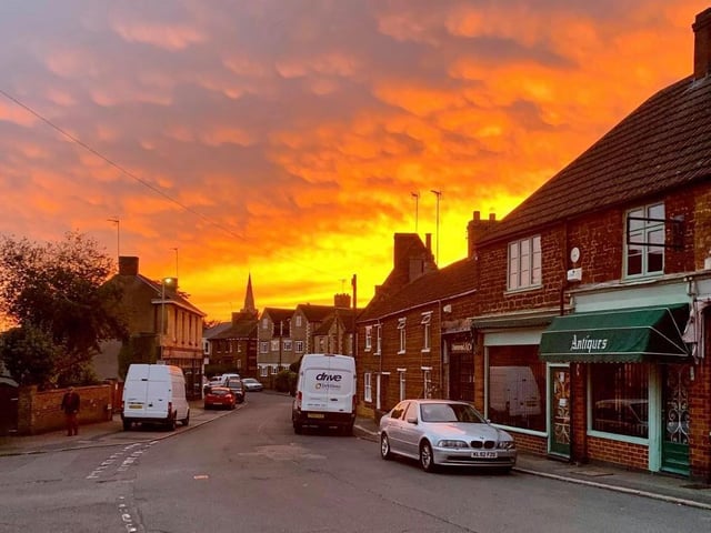 This stunning image of Finedon-by-night was shot by Emma Louise Laughton.