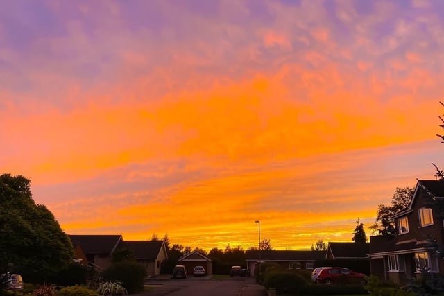 Purple, orange and red dominate this beautiful picture taken in Corby by Kev James