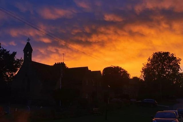 Sunset over Wellingborough captured by Em Hill