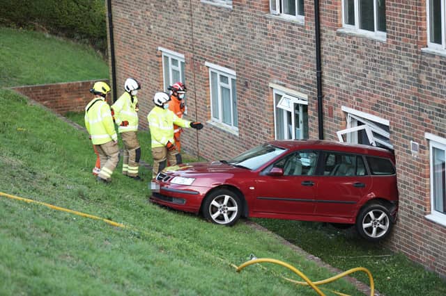 The scene of the crash