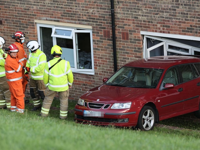The scene of the crash