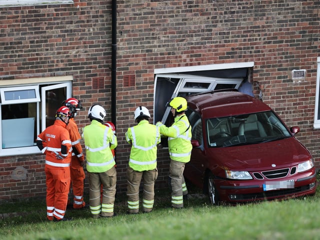 The scene of the crash