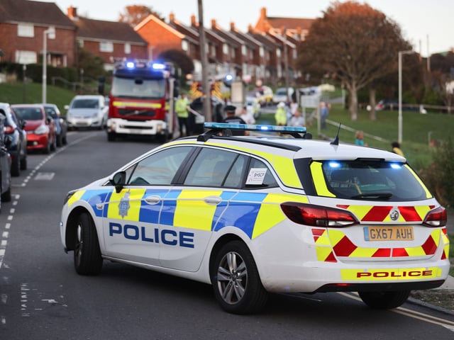 The scene of the crash