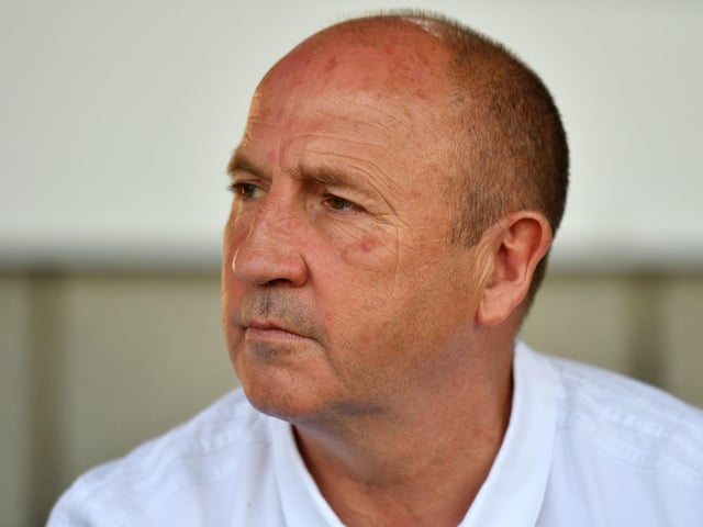 23rd ACCRINGTON STANLEY: Stanley suffered a player exodus at the end of last season, including star man Jordan Grant, and replaced them with a host of loanees. Unless a team goes bust or suffers a loss of points I can’t see them surviving again, unless those loanees turn out to be decent for manager John Coleman (pictured).
Photo: Anthony Devlin PA.