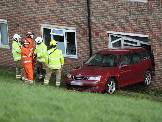 The scene of the crash