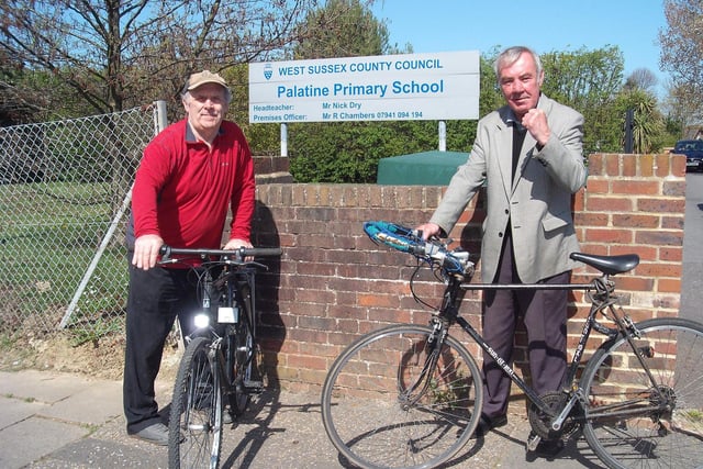 Liam Connell and Alan Minter are cycling from John O'Groats to Lands End this summer, 2011, to help pay for a minibus for Palatine School.